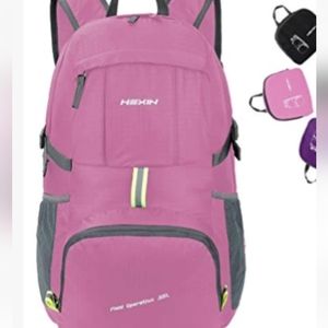 HEXIN Unisex 45L‎ Durable Lightweight Foldable Backpack Waterproof Handy Daypack